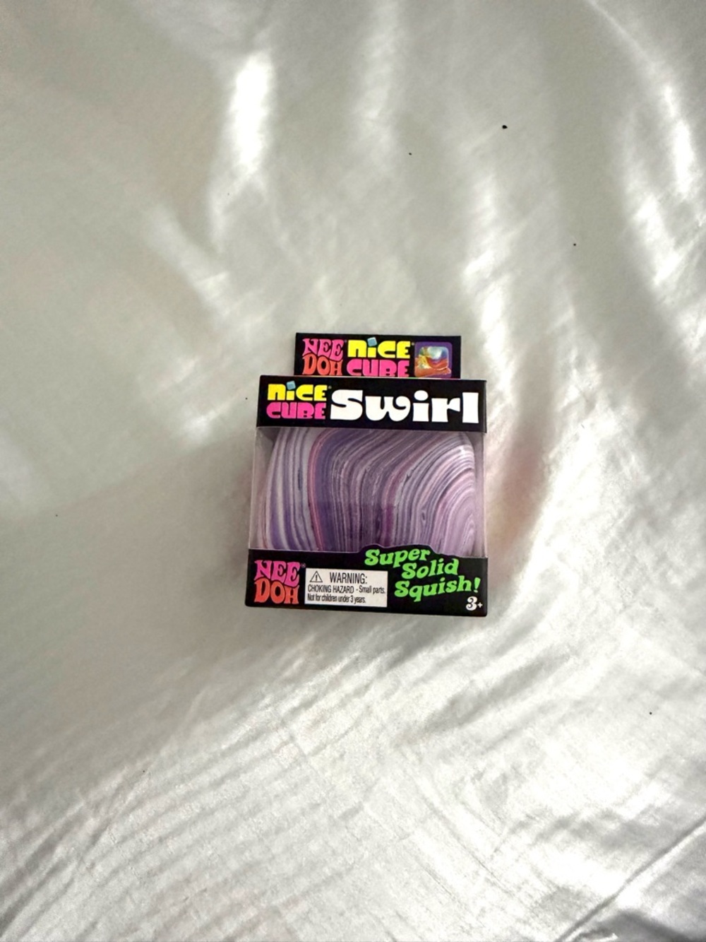 NeeDoh Nice Cure Swirl Super Solid Squish - Purple Swirl